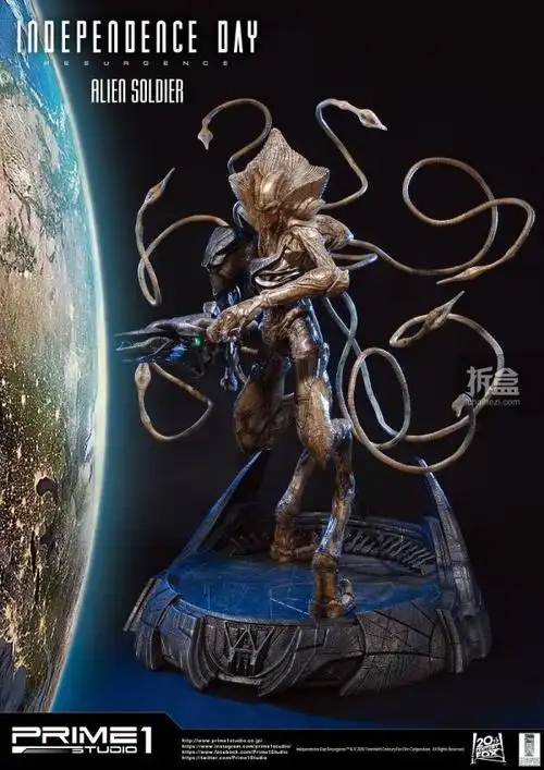 prime1studio独立日卷土重来外星人士兵aliensoldier全身像