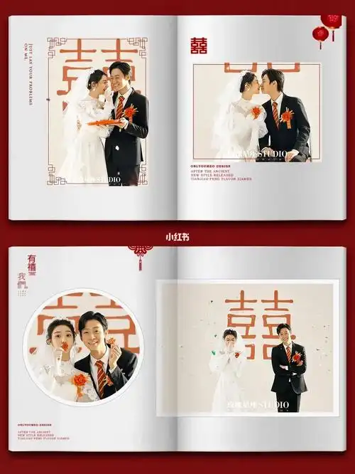 婚纱照相册这样排也太好看了吧60婚纱照风格