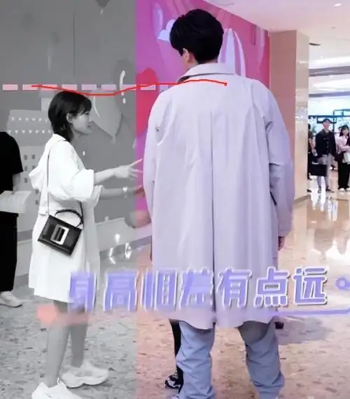 以李一桐和肖战为例,他们在剧中扮演对手戏时,女方的身高仅略高于160