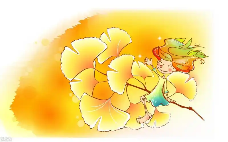 可爱简笔画手绘插图秋日童趣-爱卡汽车网论坛