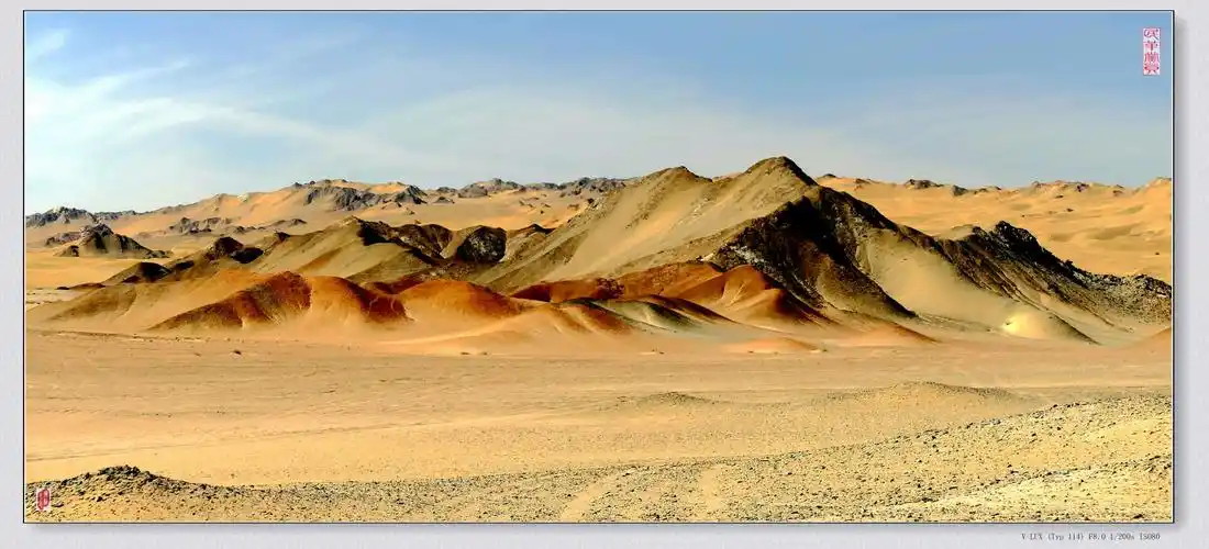 跟山水摄影群去甘肃无人区拍摄国画山景区,事先开好通行证过三道关卡