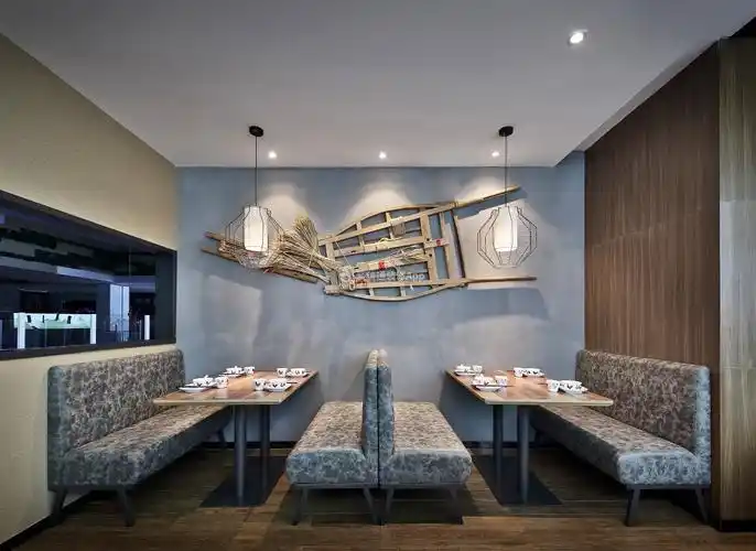 深圳餐饮饭店背景墙创意设计效果图