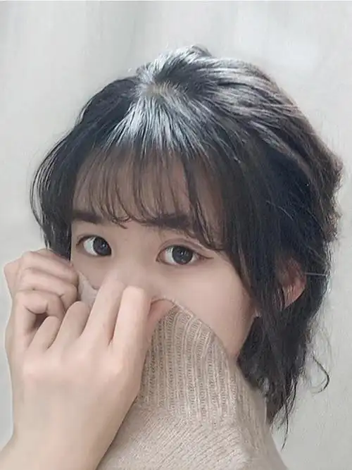 空气刘海真发网红齐假刘海女轻薄自然隐形无痕 刘海假发女 假发片