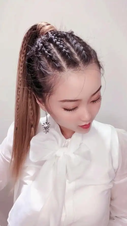 编发教程#蓬松简单高马尾