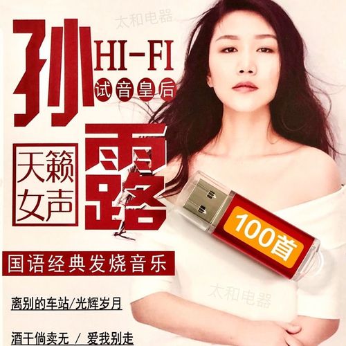 孙露歌曲u盘小小的太阳 离别的车站 飘扬过海来看你梦一场mp3优盘