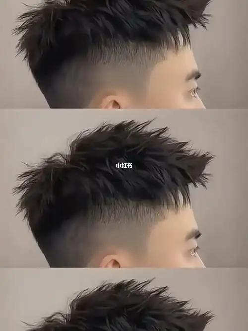 男孩子一定要尝试的发型凌乱微分前刺