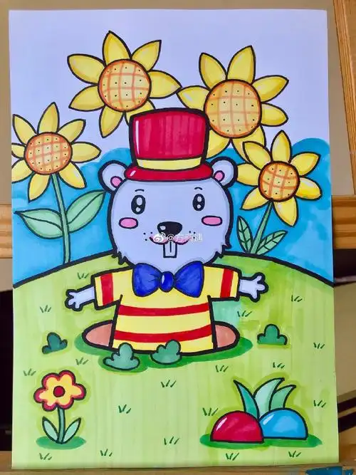 低年龄儿童画小动物系列儿童创意美术超话#儿童画范画