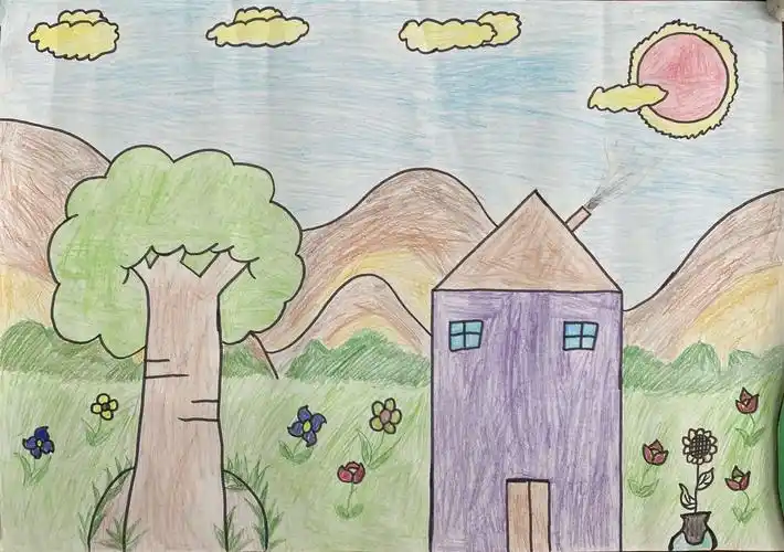 "童心童趣画未来"——大井镇中心幼儿园小班"亲子美术创作"活动