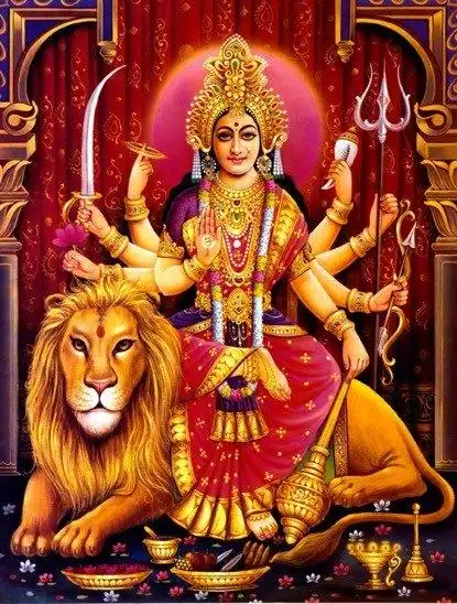 印度教战争女神杜尔迦(durga)