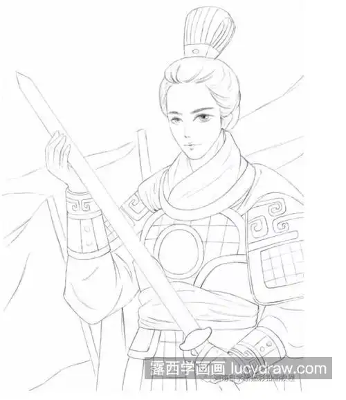 女将军怎么画?有哪些详细的绘画步骤?