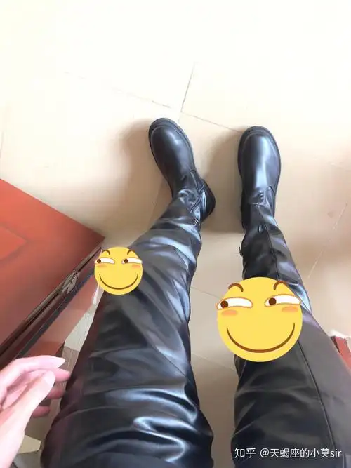 男生,喜欢穿过膝高根长靴,大家怎么看?
