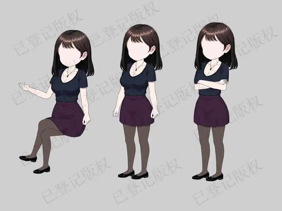 12个沙雕动画都市人物素材,有版权带动作#动画制作 #q版人 - 抖音