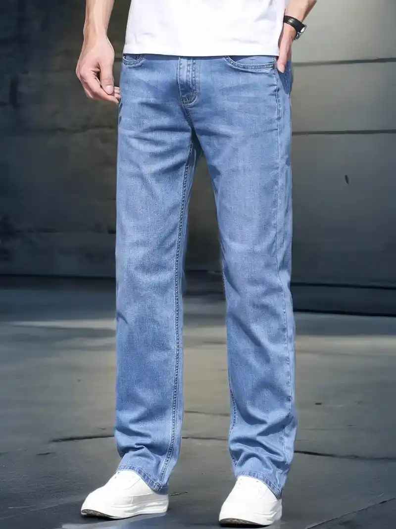 夏日高颜值 帅气宽松男士牛仔裤90.