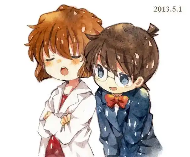 有没有柯南和灰原哀的情侣头像? - 知乎