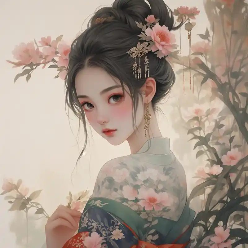 淡雅古风头像来啦94 每个女生心中都住着一个古风少女,淡雅脱俗