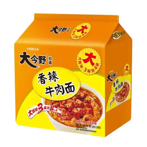 今麦郎大今野香辣牛肉面五连包