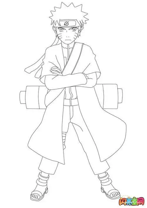 卡通版火影人物简笔画