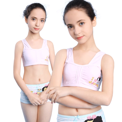 儿童文胸发育期纯棉女童内衣背心大童胸罩小学生小女孩少女小背心