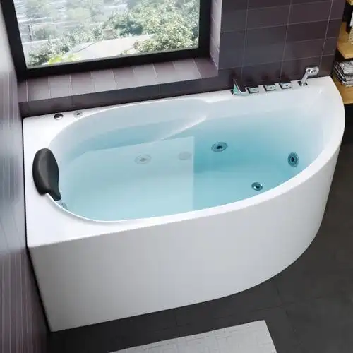 转角按摩浴缸家用三角扇形藤印象小户型浴盆浴池冲浪恒温1.4-1.