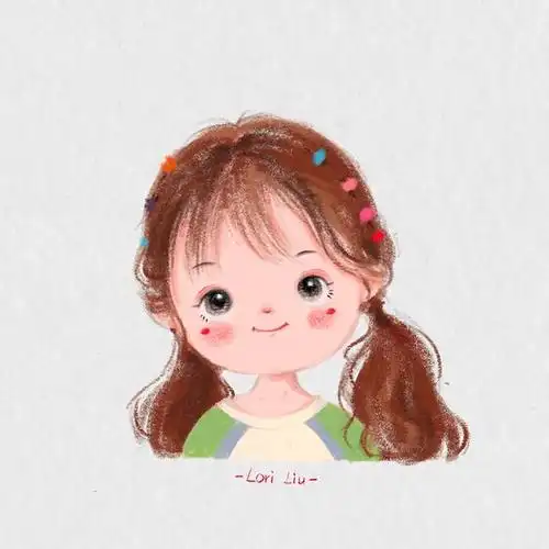 手绘可爱萌娃女生头像