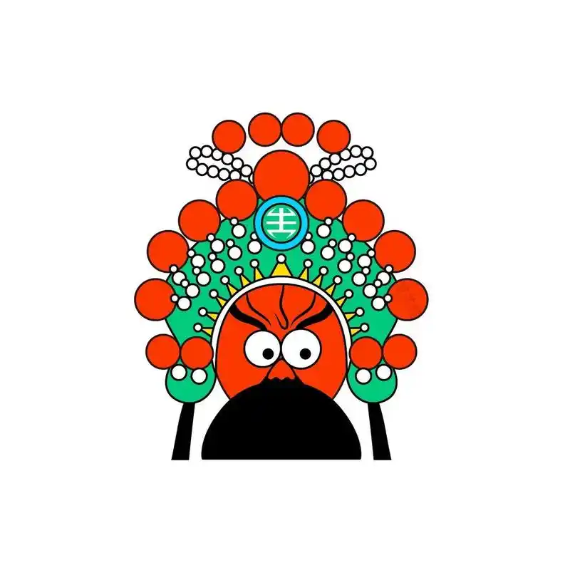 这次画了16组京剧头像,你能认出哪个人物呢?