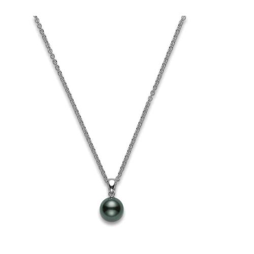 mikimoto珍珠吊坠|9mm black south sea pearl pendant