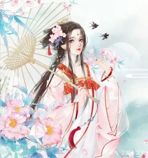 十二星座专属古风执伞女子巨蟹座花容月貌白羊座异域风情