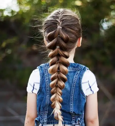 15款公主头编发儿童盘发扎发