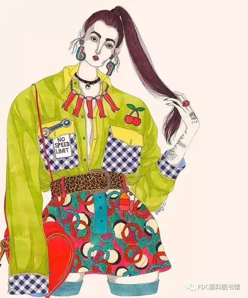 插画|做酷酷的自己去感知世界,野兽派画风下的摩登女郎! - 知乎