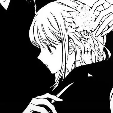 黑白动漫情侣头像心情不好的时候有你的存在