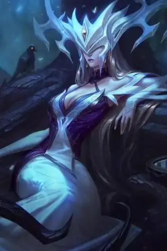 2k手机竖屏分辨率640x960英雄联盟冰女丽桑卓冰霜女巫魔女皮肤8壁纸