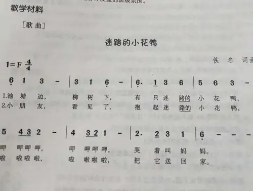 音乐《迷路的小花鸭》   有一只迷路的小花鸭,小朋友们伴随着音乐,一