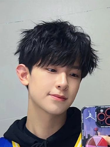 假发男生时尚纹理烫网红短卷发自然百搭日常发套仿真透气整顶头套