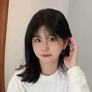 空气刘海假发圆脸图片