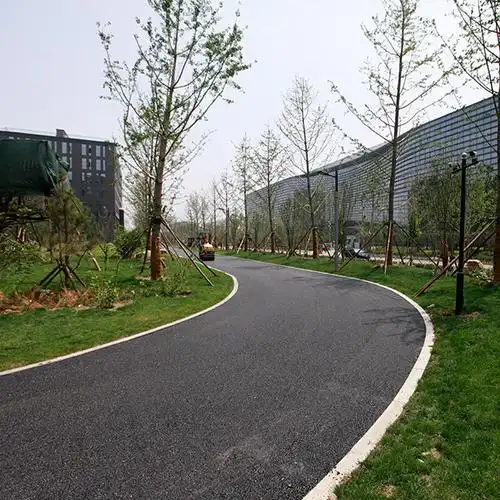 网易园区沥青路面工程-室外工程-产品中心-北京兴元市政工程有限公司