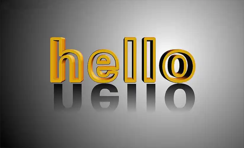 一张图片,只有你好两个字,hellow也行,要好看