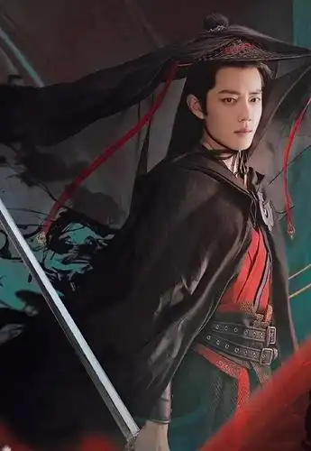 肖战古装大片来袭,头戴帷幔帽神秘又高冷,1饰2角诠释两种风格