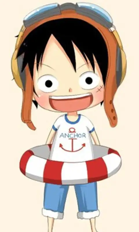 海贼王★q版 路飞 萌呆了