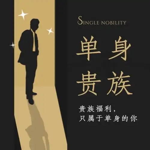 单身贵族单身狗幽默搞笑简约