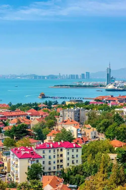 来红瓦绿树碧海蓝天的青岛吧青廷招募义工