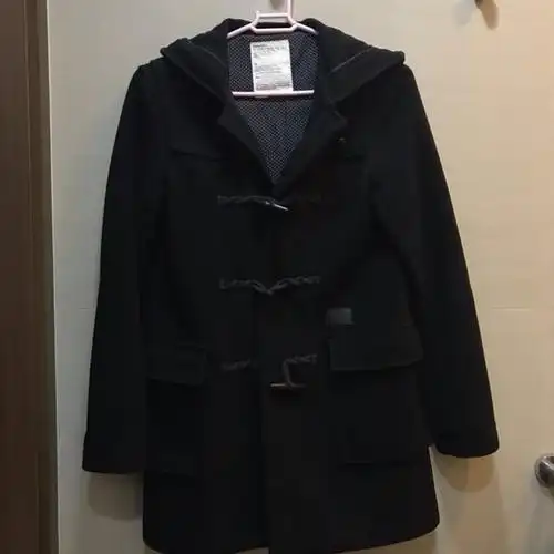 white chocolate womens hooded duffle coat 渔夫褛