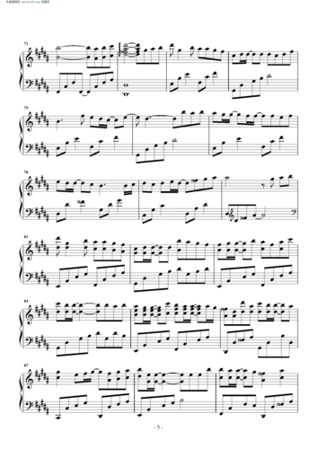 吹梦到西洲 黄诗扶 钢琴谱 简谱