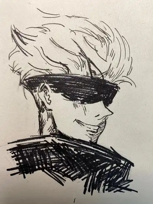 手绘临摹五条悟