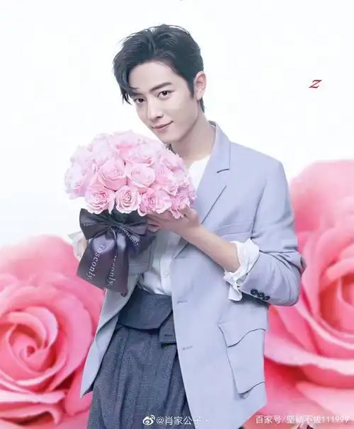 肖战与玫瑰花有缘也有份,人同此心心同此理