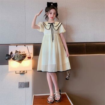 萌菲思童装女童夏装裙子2023新款大童连衣裙洋气公主裙女孩裙子912岁