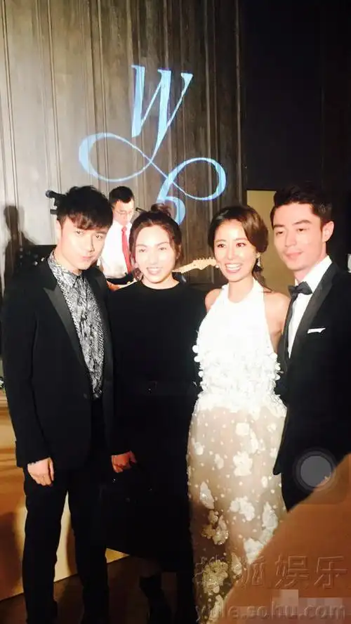 书桓如萍同框了!古巨基与林心如合影