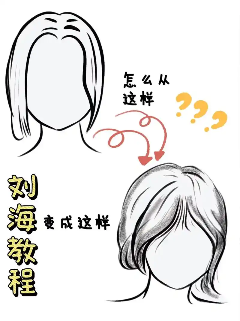 超简单的八字刘海打理方法!吹风机大风吹干,先向下吹发根,再向 - 抖音