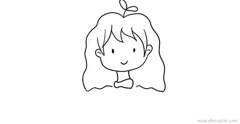 抖音最火小女孩儿童画怎么画 抖音最火小女孩简笔画图片