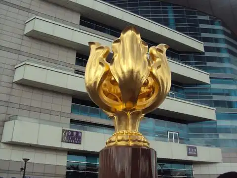 香港金紫荆广场金紫荆铜像