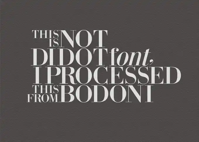 关键词: 经典英文衬线体下载罗马体didot杂志专用字体设计师必备经典